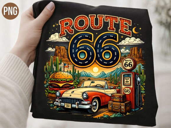 Download Retro Route 66 Vintage Classic Car PNG - Car png Collection