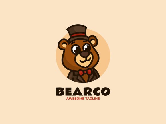 Download Bear Mascot Cartoon Logo - Premium Resources